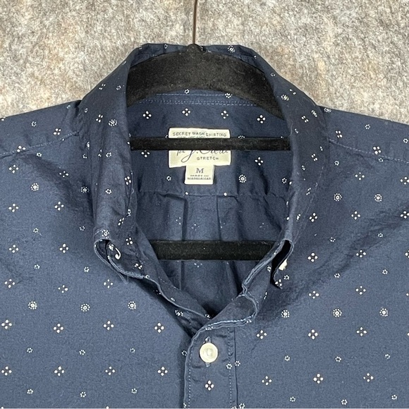 J Crew Secret Wash Organic Cotton Slim Stretch Button Down Work Casual Shirt  M - Picture 5 of 16